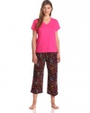 Hue Sleepwear Women's Sunrise Tini Capri Set