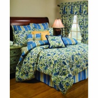 Waverly Imperial Dress Porcelain Queen Comforter Set Waverly Imperial Dress Porcelain Queen Comforter Set