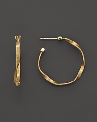 Elegant twists of 18K yellow gold, from Marco Bicego's Marrakech collection. Elegant twists of 18K yellow gold, from Marco Bicego's Marrakech collection.