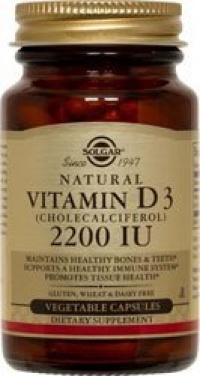 Solgar, Vitamin D3 (Cholecalciferol) 2200 IU, 100 Vegetable Capsules