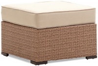 Strathwood Griffen All-Weather Wicker Ottoman, Natural Strathwood Griffen All-Weather Wicker Ottoman, Natural