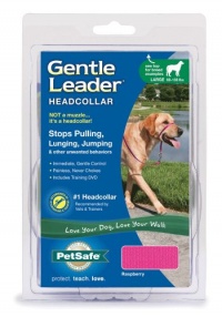 Premier Gentle Leader Quick Release Headcollar, Large, Raspberry Premier Gentle Leader Quick Release Headcollar, Large, Raspberry