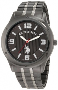 U.S. Polo Assn. Classic Men's USC80195 Horseman Round Case Gun-metal/Silver-tone Expansion Watch U.S. Polo Assn. Classic Men's USC80195 Horseman Round Case Gun-metal/Silver-tone Expansion Watch