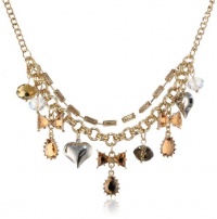 Betsey Johnson Iconic Summer Metallics Multi-Charm Necklace, 19 Betsey Johnson Iconic Summer Metallics Multi-Charm Necklace, 19