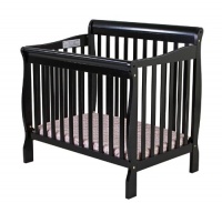 Dream On Me 3 in 1 Aden Convertible Mini Crib, Black Dream On Me 3 in 1 Aden Convertible Mini Crib, Black
