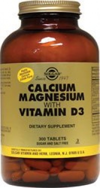 Solgar, Calcium Magnesium with Vitamin D3, 300 Tablets Solgar, Calcium Magnesium with Vitamin D3, 300 Tablets
