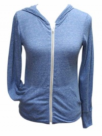 YogaColors Womens Lightweight Emoticon Eco Heather Zip Hoody YogaColors Womens Lightweight Emoticon Eco Heather Zip Hoody