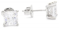 Myia Passiello Essentials Swarovski Zirconia 1 Carat Each Princess Stud Earrings Myia Passiello Essentials Swarovski Zirconia 1 Carat Each Princess Stud Earrings