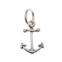 Sterling Silver Lightweight Nautical Anchor Charm 13mm (1) Sterling Silver Lightweight Nautical Anchor Charm 13mm (1)