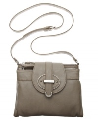 This unique crossbody design is sure to keep you organized, no matter how chaotic your day gets! A take-anywhere design by Nine West, featuring an ultra organized interior and easy-wear crossbody silhouette. This unique crossbody design is sure to keep you organized, no matter how chaotic your day gets! A take-anywhere design by Nine West, featuring an ultra organized interior and easy-wear crossbody silhouette.