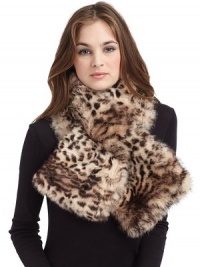 THE LOOKGorgeous rabbit fur dyed in a light leopard printPull through design with one end slipping through slitTHE FIT40W X 7HTHE MATERIALDyed rabbit furFully linedCARE & ORIGINDry clean by fur specialistImportedFur origin: China THE LOOKGorgeous rabbit fur dyed in a light leopard printPull through design with one end slipping through slitTHE FIT40W X 7HTHE MATERIALDyed rabbit furFully linedCARE & ORIGINDry clean by fur specialistImportedFur origin: China