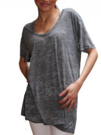YogaColors Emoticon Womens Burnout Heather Short Sleeve Scoop Blouse Tee YogaColors Emoticon Womens Burnout Heather Short Sleeve Scoop Blouse Tee