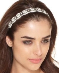 Add some needed embellishment to your daily attire with this darling beaded headband by Style&co. Add some needed embellishment to your daily attire with this darling beaded headband by Style&co.