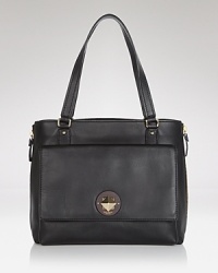 The expandable zip gussets add carry-everything allure to this this kate spade new york leather shopper tote, cast in a classic day-ready palette and finished with a turnlock closure. The expandable zip gussets add carry-everything allure to this this kate spade new york leather shopper tote, cast in a classic day-ready palette and finished with a turnlock closure.