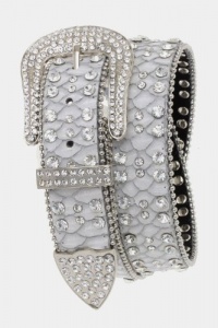 Trendy Fashion Jewelry - Patterned Crystal Belt - By Fashion Destination (Grey) | Free Shipping Trendy Fashion Jewelry - Patterned Crystal Belt - By Fashion Destination (Grey) | Free Shipping