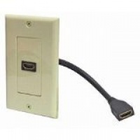 HDmi Pigtail Wall Plate Ivory HDmi Pigtail Wall Plate Ivory