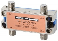 Monster Standard RF Splitters For CATV Signals MKII - 3 Way RF Splitter Monster Standard RF Splitters For CATV Signals MKII - 3 Way RF Splitter