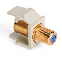 Leviton 40831-BI QuickPort F-Type Adapter, Gold-Plated, Ivory Leviton 40831-BI QuickPort F-Type Adapter, Gold-Plated, Ivory
