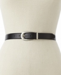 All your bases are covered. This classic belt by Nine West reverses from black to brown to go with everything. All your bases are covered. This classic belt by Nine West reverses from black to brown to go with everything.
