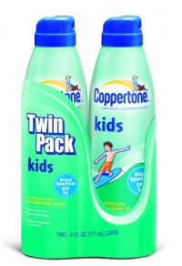 Coppertone Kids Continuous Spray, SPF 50, Twinpack, 6-Ounce Bottles Coppertone Kids Continuous Spray, SPF 50, Twinpack, 6-Ounce Bottles