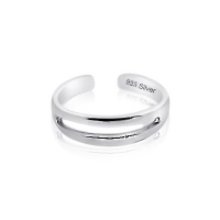 Sterling Silver Toe Ring Mid Open, One Size Fits All Sterling Silver Toe Ring Mid Open, One Size Fits All