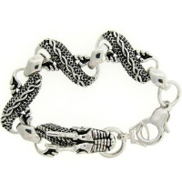 Meredith Leigh Sterling Silver Ruby Dragon Bracelet Meredith Leigh Sterling Silver Ruby Dragon Bracelet