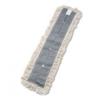 UNISAN Disposable Dust Mop Head with Sewn Center Fringe, Cotton/Synthetic, 36 Width x 5 Depth, White (1636) UNISAN Disposable Dust Mop Head with Sewn Center Fringe, Cotton/Synthetic, 36 Width x 5 Depth, White (1636)