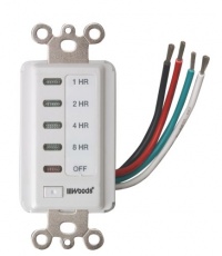 Woods 59013 Decora Style 8-4-2-1 Hour Electronic Timer, White Woods 59013 Decora Style 8-4-2-1 Hour Electronic Timer, White
