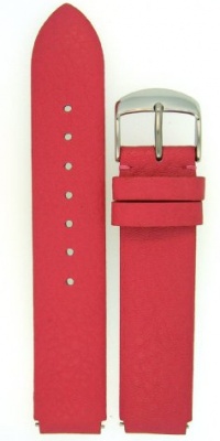 Fits Philip Stein Size 1 18mm Raspberry Sherbert Calf Leather Watchband with Spring Bars By JP Leatherworks Fits Philip Stein Size 1 18mm Raspberry Sherbert Calf Leather Watchband with Spring Bars By JP Leatherworks