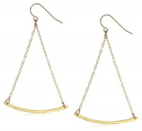 gorjana Taner Gold-Tone Swing Chain and Bar Charm Earrings gorjana Taner Gold-Tone Swing Chain and Bar Charm Earrings