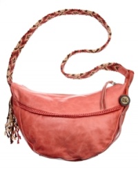 A boho-inspired look perfect for summer. The Delano crossbody from The Sak features a free-spirited macrame handle, fun beaded tassel detail and brass-tone hardware. A boho-inspired look perfect for summer. The Delano crossbody from The Sak features a free-spirited macrame handle, fun beaded tassel detail and brass-tone hardware.