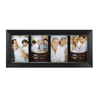 Prinz 4-Opening Dakota Black Wood Collage frame for 4-Inch by 6-Inch Photo