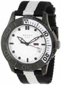 Gucci Men's YA126243 Gucci Timeless White Diamond Pattern Dial Watch Gucci Men's YA126243 Gucci Timeless White Diamond Pattern Dial Watch