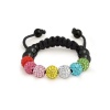 Bling Jewelry Multicolor Swarovski Crystal Childrens Shamballa Inspired Bracelet