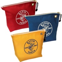 Klein Tools 5539CPAK 3 Pack of Assorted Canvas Zipper Bags Klein Tools 5539CPAK 3 Pack of Assorted Canvas Zipper Bags
