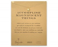 Dogeared Accomplish Magnificent Things Starburst Reminder 18 Necklace - Gold Dipped Dogeared Accomplish Magnificent Things Starburst Reminder 18 Necklace - Gold Dipped
