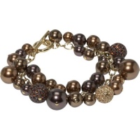 Carolee 8in Cluster Charm Bracelet (Gold) Carolee 8in Cluster Charm Bracelet (Gold)