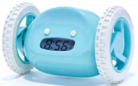 Clocky Alarm Clock On Wheels, Aqua Clocky Alarm Clock On Wheels, Aqua
