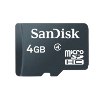 SanDisk 4GB microSDHC Memory Card SanDisk 4GB microSDHC Memory Card