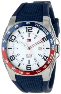 Tommy Hilfiger Men's 1790885 Sport Stainless Steel Bezel Blue Silicon Strap Watch Tommy Hilfiger Men's 1790885 Sport Stainless Steel Bezel Blue Silicon Strap Watch