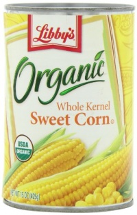 Libby's Organic Whole Kernel Sweet Corn, 15-Ounce  Cans (Pack of 12)