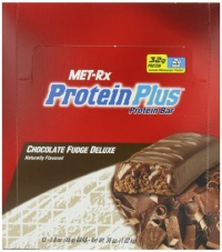 MET-Rx Protein Plus Protein Bar, Chocolate Fudge Deluxe, 3-Ounce Bars (Pack of 12) MET-Rx Protein Plus Protein Bar, Chocolate Fudge Deluxe, 3-Ounce Bars (Pack of 12)