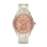 Fossil Women's ES2887 Stella Rose Gold Dial Watch Fossil Women's ES2887 Stella Rose Gold Dial Watch