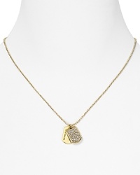 Let Michael Kors pavé dog tags brand an all-American look. This logo engraved design slips over basics and adds a touch of polish. Let Michael Kors pavé dog tags brand an all-American look. This logo engraved design slips over basics and adds a touch of polish.