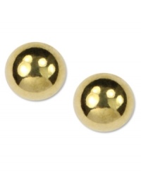 Stunning and simple, these traditional golden stud earrings from Anne Klein are the perfect finishing touch. Crafted in gold tone mixed metal. Approximate diameter: 1/4 inch. Stunning and simple, these traditional golden stud earrings from Anne Klein are the perfect finishing touch. Crafted in gold tone mixed metal. Approximate diameter: 1/4 inch.