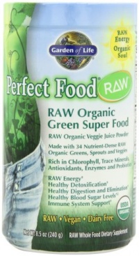 Garden of Life Perfect Food Raw Organic Powder Nutritional Supplement, 240 Grams Garden of Life Perfect Food Raw Organic Powder Nutritional Supplement, 240 Grams