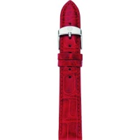 MICHELE 18mm Garnet Alligator Strap MICHELE 18mm Garnet Alligator Strap