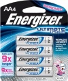 Energizer AA Lithium Batteries 4 count, Lasts 9 Times Longer