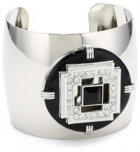 T Tahari Jet and Crystal Cuff Bracelet T Tahari Jet and Crystal Cuff Bracelet
