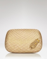 KOTUR proves mini bags can make a major statement with this woven straw clutch. Fusing shape and texture, it's a natural way to update every evening look. KOTUR proves mini bags can make a major statement with this woven straw clutch. Fusing shape and texture, it's a natural way to update every evening look.